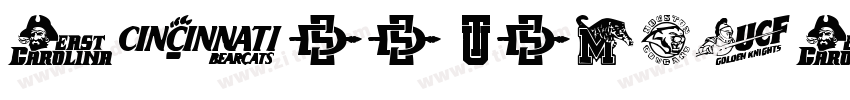 NCAA Washington St字体转换